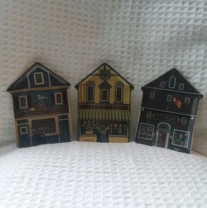 Charles Wysocki Folktown Set of 3 Plates